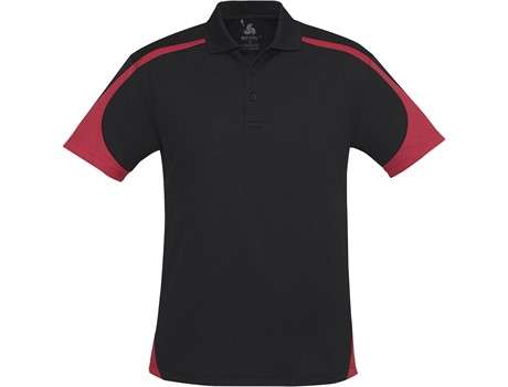BIZ Talon golf shirt - Mens - black with red (BIZ-5080)
