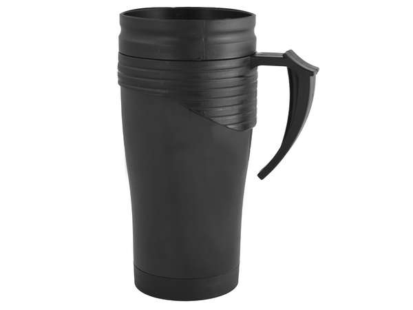Plastic travel mug - black (P803B)