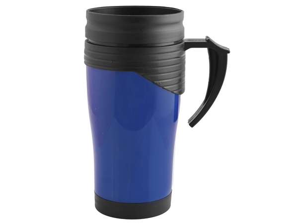 Plastic travel mug - blue (P803E)