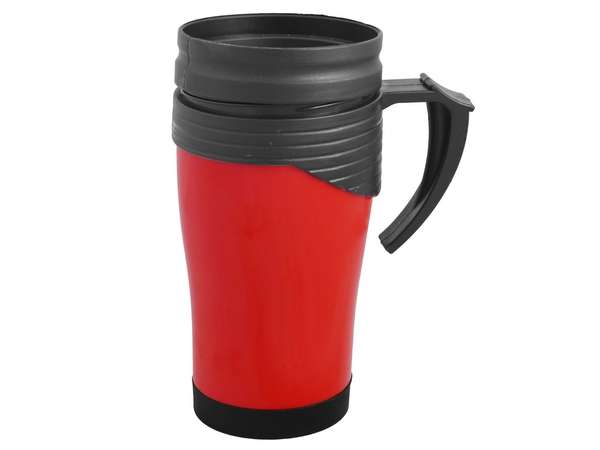 Plastic travel mug - red (P803R)