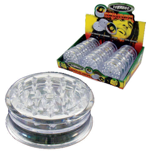 Tobacco Grinder - Plastic 2pc (TBGR004)