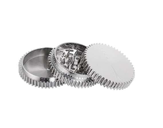 Tobacco Grinder - Large 3pc Chrome (TBGR001)