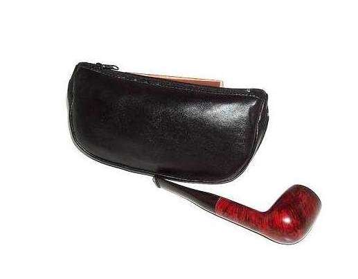 Tobacco/Pipe Pouch - Leather Black (Pouch003)