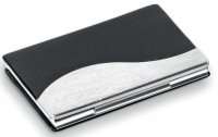 Business Card Holder - Leather Clip Clasp