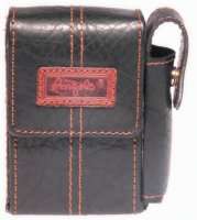 Cigarette Case 20s - Angelo Leatherette - Black