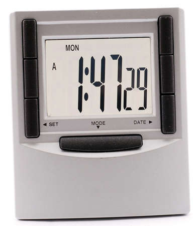 Column LCD alarm clock (AC034) - stock on hand