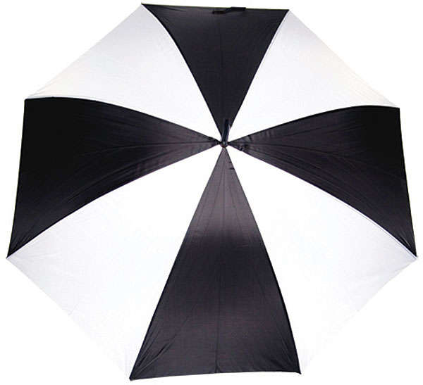 Golf umbrella - EVA Handle - black and white (P192Bw)