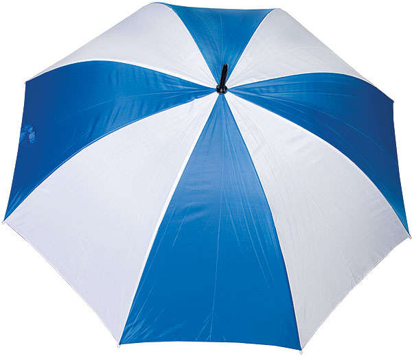 Golf Umbrella - Wooden handle - blue and white (P919Fw)