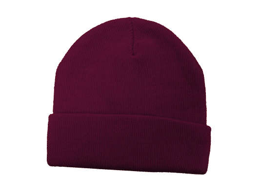 Kids Aspen Beanie - burgundy
