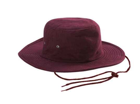 Kids Cricket Hat - burgundy