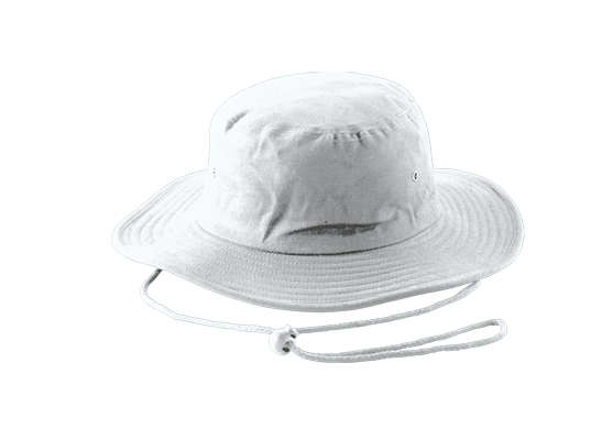 Kids Cricket Hat - white