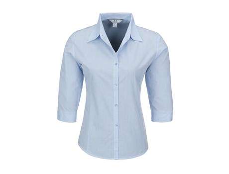 BIZ Micro Check 3/4 sleeve shirt - Ladies - light blue (BIZ-3632)
