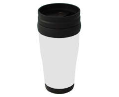 Plastic Carry Mug - white (P2260W)