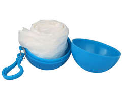 Poncho Ball Keyring (P2297E) - blue