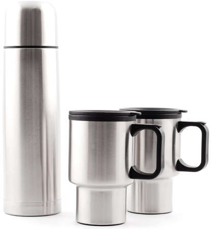 Thermal flask and mug set (P133)