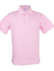 VicBay Unisex Classic Polo - baby pink