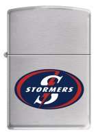 Zippo Lighter: Brushed Chrome Stormers