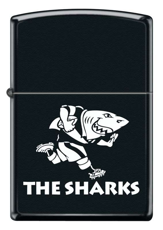 Zippo Lighter: The Sharks, black matte