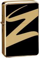 Zorro Lighter: Gold Polish Design