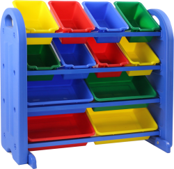 12 Bin Storage Rack Heavy Duty (8516B)