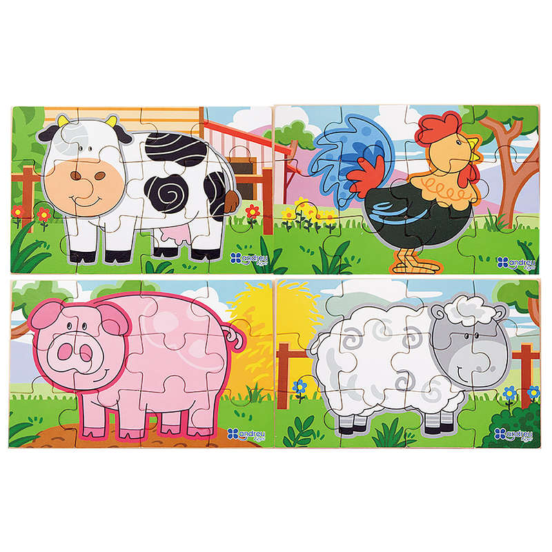 4-In-1 Puzzle Box - Farm (RGS50069)