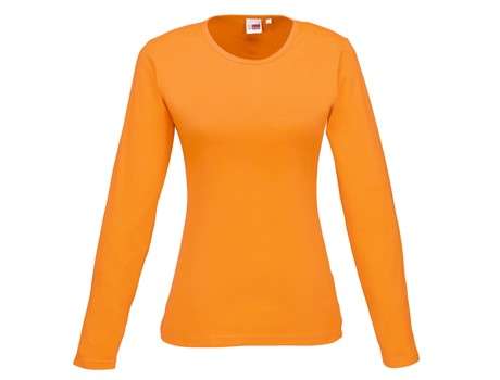 US Basic Long Sleeve Portland T-Shirt - Ladies - orange (BAS-7750)