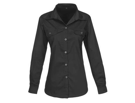 US Basic Long Sleeve Wildstone Shirt - Ladies - black (BAS-7763)
