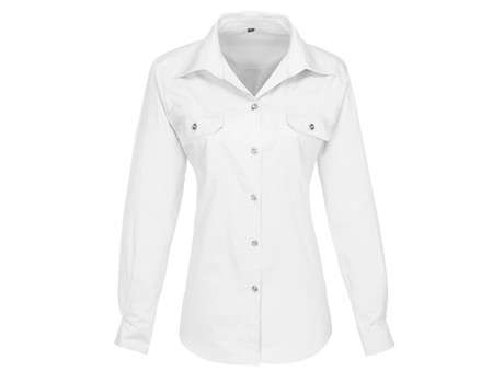 US Basic Long Sleeve Wildstone Shirt - Ladies - white (BAS-7763)