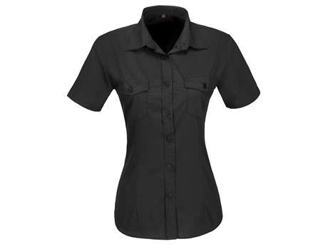 US Basic Short Sleeve Kensington Shirt - Ladies - black (BAS-7757)