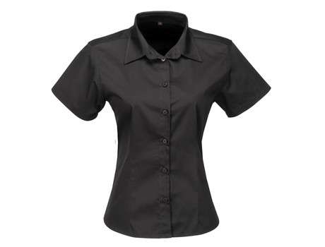 US Basic Short Sleeve Milano Shirt - Ladies - black (BAS-7771)