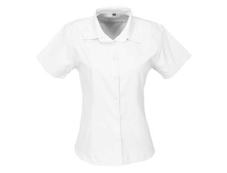 US Basic Short Sleeve Milano Shirt - Ladies - white (BAS-7771)