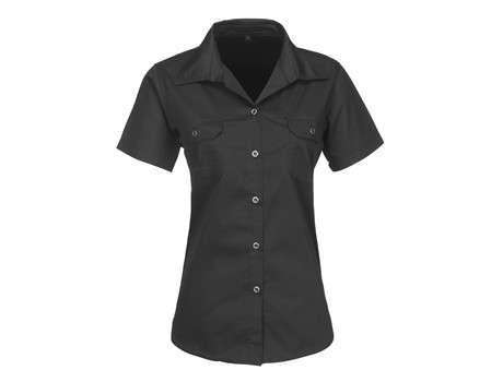 US Basic Short Sleeve Wildstone Shirt -  Ladies - black (BAS-7761)