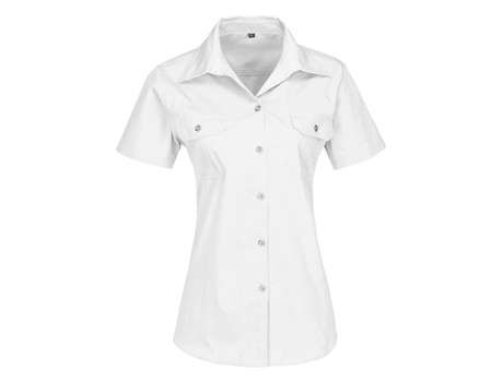 US Basic Short Sleeve Wildstone Shirt -  Ladies - white (BAS-7761)