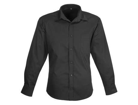 US Basic Long Sleeve Milano Shirt - Mens - black (BAS-7772)