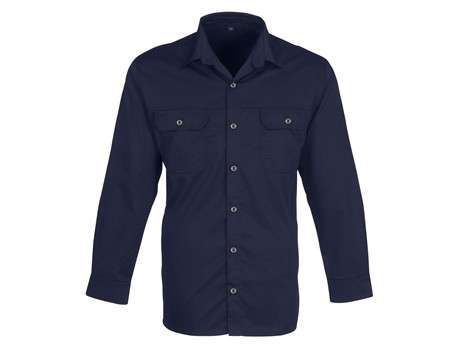 US Basic Long Sleeve Wildstone Shirt - Mens - navy (BAS-7762)