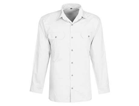 US Basic Long Sleeve Wildstone Shirt - Mens - white (BAS-7762)