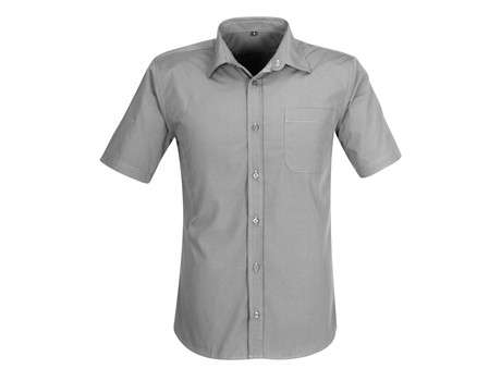US Basic Short Sleeve Kensington Shirt - Mens - grey (BAS-7756)