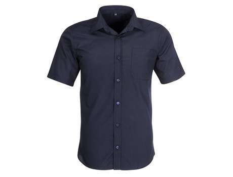 US Basic Short Sleeve Kensington Shirt - Mens - navy (BAS-7756)