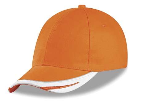 US Basic Bronx 6 Panel Cap - orange (CAP-1008)