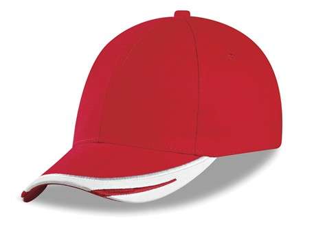 US Basic Bronx 6 Panel Cap - red (CAP-1008)