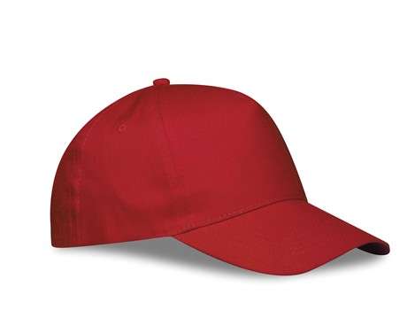 US Basic Memphis 5 Panel Cap - red (CAP-800)