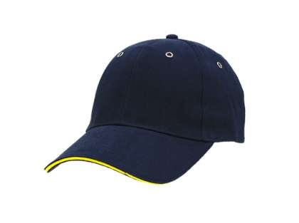 Classic Sandwich Cap - navy/yellow