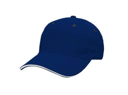 Classic Sandwich Cap - royal blue/white