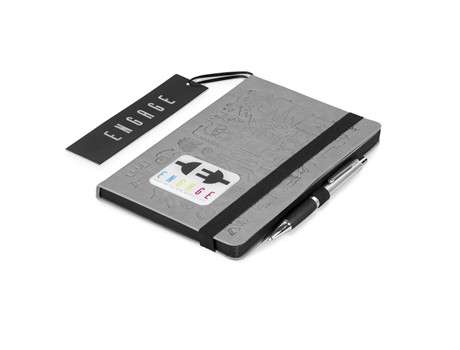 Colourblock A5 Notebook - black (NB-9777)