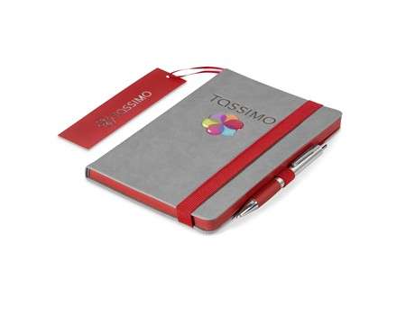 Colourblock A5 Notebook - red (NB-9777)