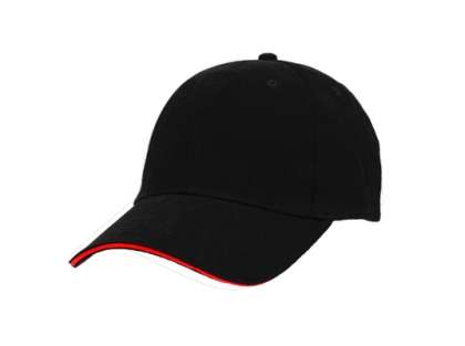 Promo Sandwich cap - black/red
