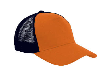 Trucker Cap - orange/navy