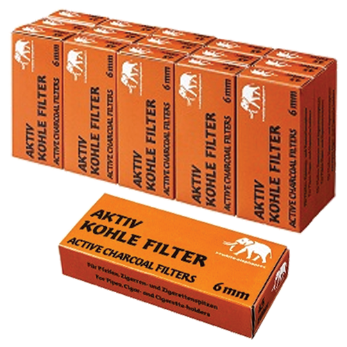 Aktive Kohle Filter - 6mm Coal/Meerschaum (1x45) (FILT005)