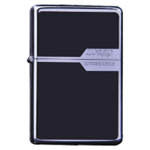 Zorro Lighter: Black and Silver