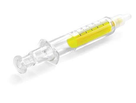Syringe Highlighter - yellow (Gift-9107)